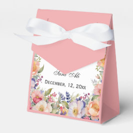 Caixinha De Lembrancinhas Convocação Muçulmana Nikah, cor-de-rosa moderna