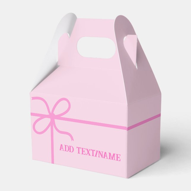 Caixinha De Lembrancinhas Cor-de-rosa-branca personalizada (Verso)