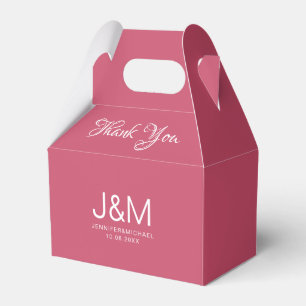 Caixinha De Lembrancinhas Cor Sólida Elegante De Casamento Personalizado Viv