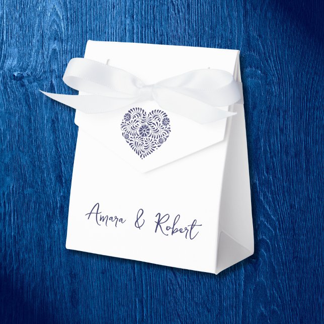 Caixinha De Lembrancinhas Coração MEXICAN TALAVERA (Criador carregado)