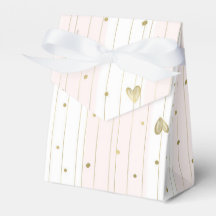 Corações dourados e rosa fofos