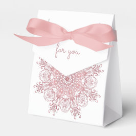 Caixinha De Lembrancinhas Coral Floral-Étnico Mandala.