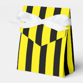 Caixinha De Lembrancinhas Corante amarelo-claro e preto-e-riscado clássico