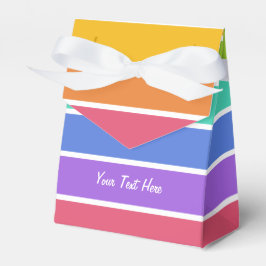 Caixinha De Lembrancinhas Cores do arco-íris Cores de favoritos personalizad