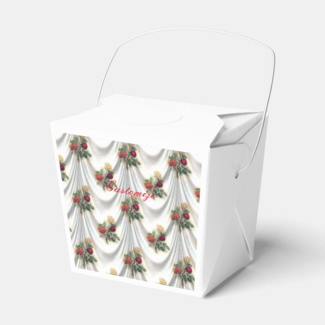 Caixinha De Lembrancinhas Cortina de rosa vermelha Thunder_Cove (Frente)