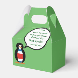 Caixinha De Lembrancinhas Costa Rica Conversando Sra. Penguin Personalizada