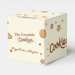 Caixinha De Lembrancinhas Cozy Cookie Delights (Creme)