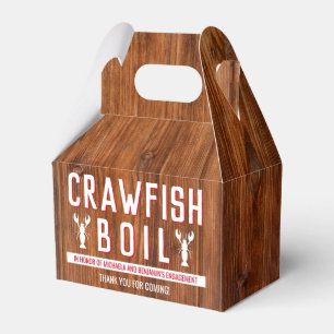 Caixinha De Lembrancinhas Crawfish Boil Casal Russo Noivado
