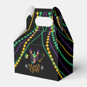 Caixinha De Lembrancinhas Crayfish/trompet/mask/fleur de lis Mardi Gras