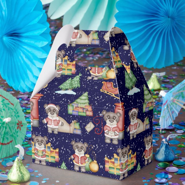 Caixinha De Lembrancinhas Crianças Bebidas Festivas Festivas Cuecas de Natal (Festa)