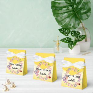 Caixinha De Lembrancinhas Crianças Bolinhas Bonita Ladybug Primavera Flower