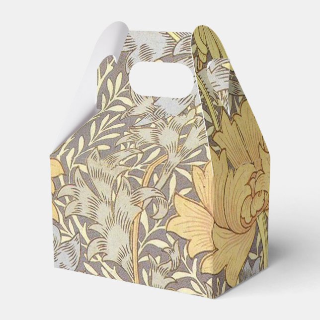 Caixinha De Lembrancinhas Crisântemo Flor de Mãe de William Morris (Frente)