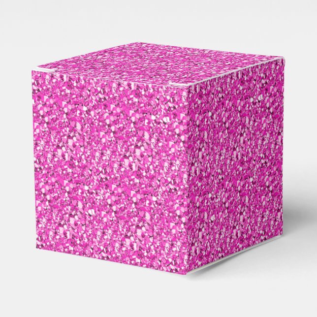 Caixinha De Lembrancinhas Cristal Druzy - cor-de-rosa fuchsia (Frente)