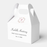 Cruz Floral Rosa-Rosa Personalizada