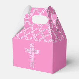 Caixinha De Lembrancinhas Cruzamento | Taffy Pink First Communauté Favor Box