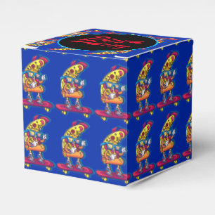 Caixinha De Lembrancinhas Cubo lunático do partido da pizza