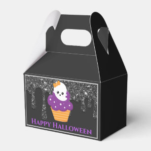 Caixinha De Lembrancinhas Cupcake de Halloween do Fantasma Kawaii