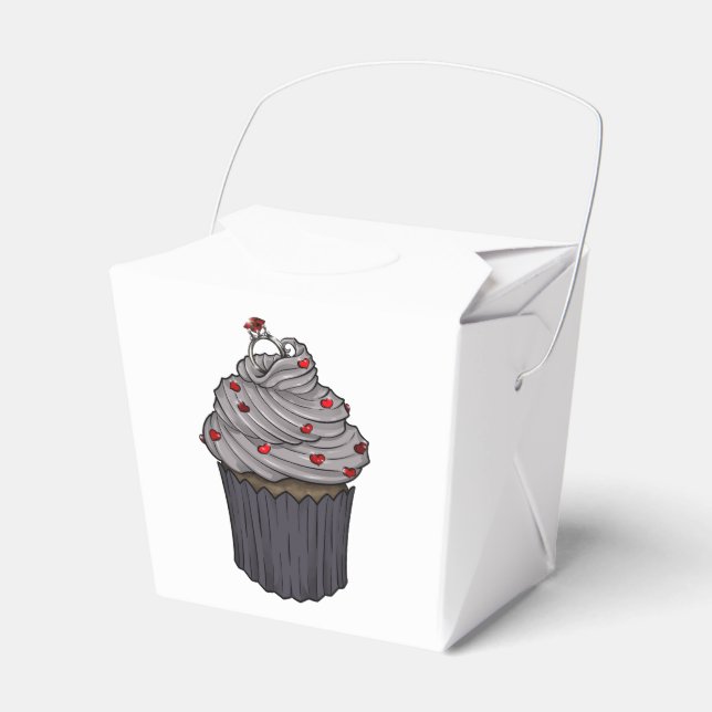Caixinha De Lembrancinhas Cupcake de proposta doce (Frente)