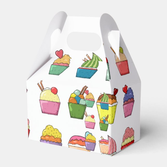 Caixinha De Lembrancinhas Cupcake Party (Frente)