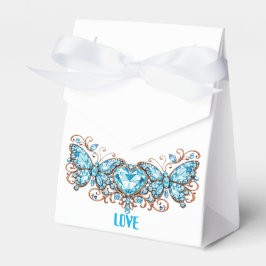 Caixinha De Lembrancinhas Custom Blue Butterflies Love Valentine Day Gift