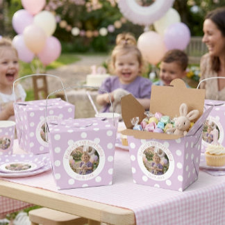 Caixinha De Lembrancinhas Custom First Birthday Photo Favor Box