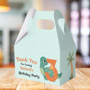Caixinha De Lembrancinhas Cute Dino Themed Festa de aniversário de criança