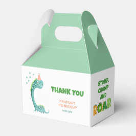 Caixinha De Lembrancinhas Cute Dinosaur Stomp Chomp Roar Birthday