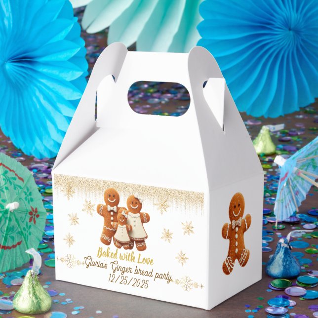 Caixinha De Lembrancinhas Cute Gingerbread Cookie Decorating Party (Festa)