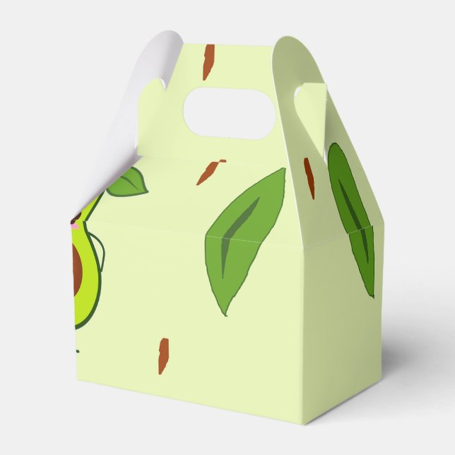 Caixinha De Lembrancinhas Cute kawaii avocado (Frente)