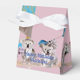 Caixinha De Lembrancinhas Cute Koala Koalas Girls Birthday Cake Favor Box