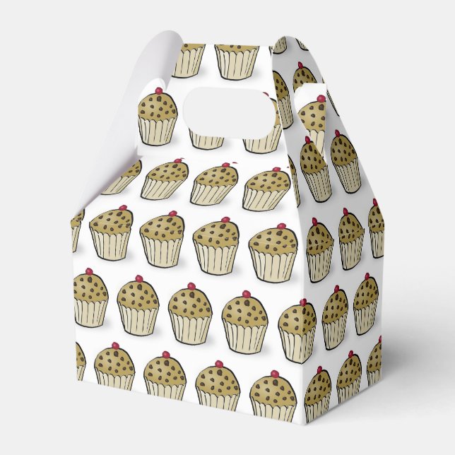 Caixinha De Lembrancinhas Cute Mini Muffins Pattern (Frente)