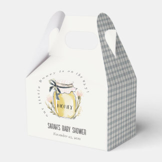 Caixinha De Lembrancinhas Cute Pastel Watercolor Honey Jar Baby Shower