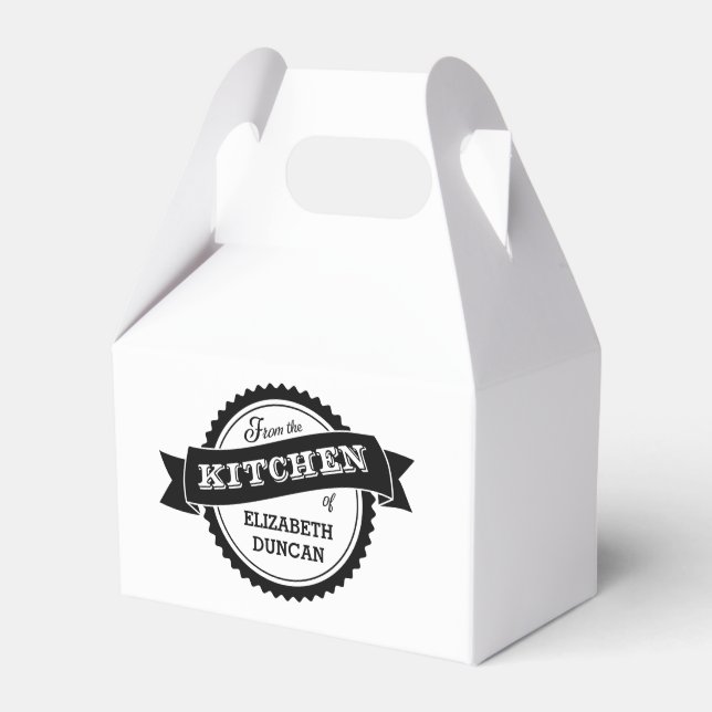 Caixinha De Lembrancinhas Da Cozinha Do Favor Personalizado (Frente)