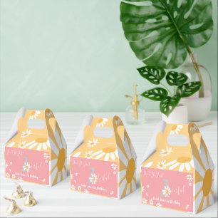 Caixinha De Lembrancinhas Daisy Hippie Baby Maravilhosa Primeira Festa de an