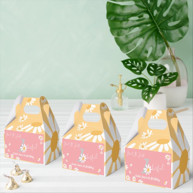 Caixinha De Lembrancinhas Daisy Hippie Baby Maravilhosa Primeira Festa de an (Múltiplo)