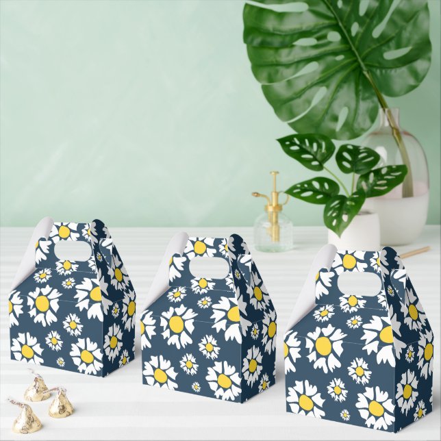 Caixinha De Lembrancinhas Daisy Pattern, Floral Pattern, White Daisies (Múltiplo)
