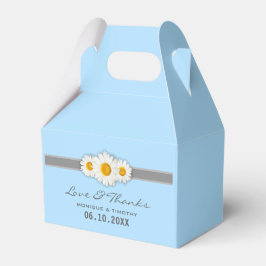 Caixinha De Lembrancinhas Daisy Ribbon - Obrigado Casa de Favor - Azul