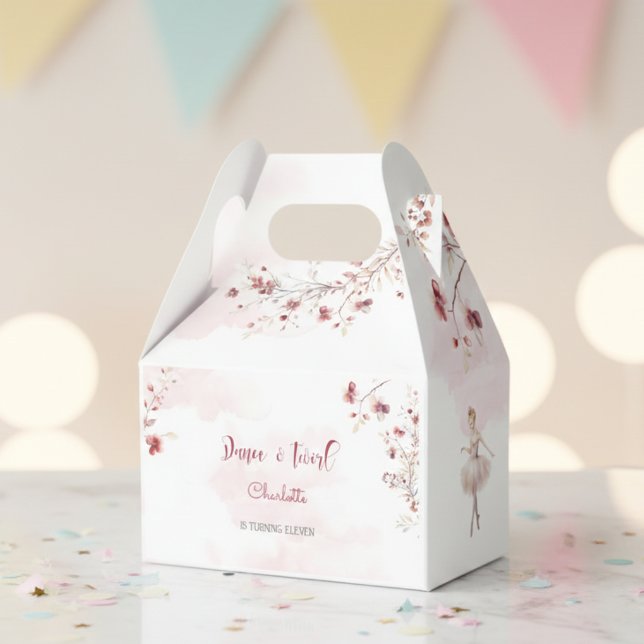 Caixinha De Lembrancinhas Dança e aniversário de bailarina (Criador carregado)