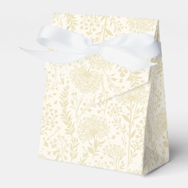 Caixinha De Lembrancinhas Dandelion Doce Trigo Dourado - Neutro (Frente)