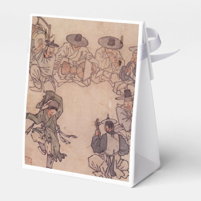 Caixinha De Lembrancinhas Danwon Mudong - Trabalho de arte de pintura tradic (Verso)