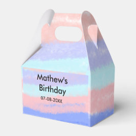 Caixinha De Lembrancinhas Data de adição de nome de aniversário de garoto am