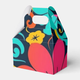 Caixinha De Lembrancinhas Decoração da dopamina - Flores Brilhantes - Retro