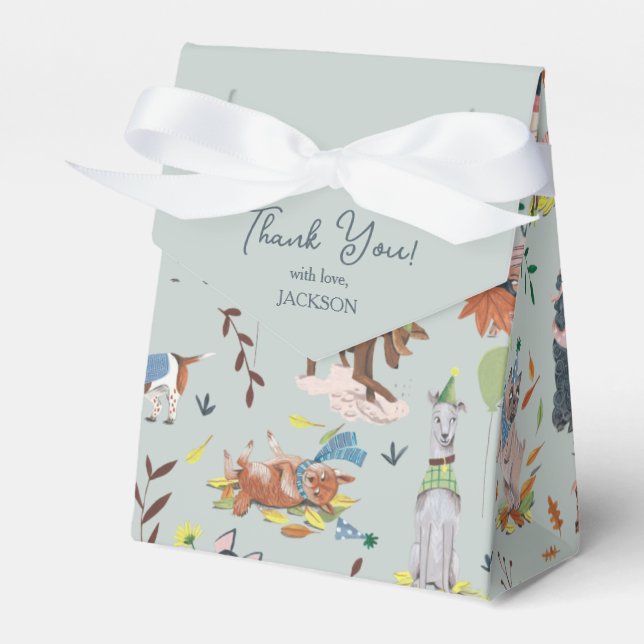 Caixinha De Lembrancinhas Deixa o Cachorro Azul Pawy Festa de aniversário Pu (Frente)