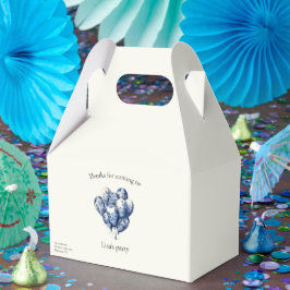 Caixinha De Lembrancinhas Delft Blue Balloons personalizáveis