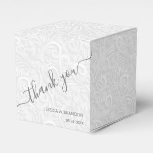 Caixinha De Lembrancinhas Delicate Calliografia Obrigado Casamento