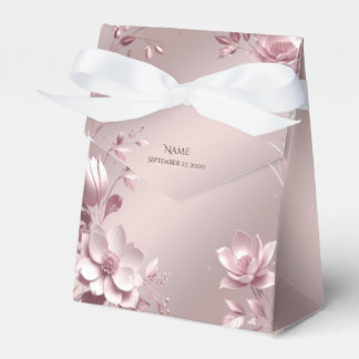 Caixinha De Lembrancinhas Delicate Pink Floral Favor Box