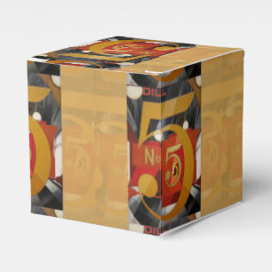 Caixinha De Lembrancinhas Demuth do Cubist de Arte Moderna Figura 5 em Doura