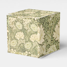 Caixinha De Lembrancinhas Desenho Floral Verde de Wm Morris