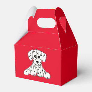 Caixinha De Lembrancinhas Desenho simples de um cão dalmata de pelúcia em pr