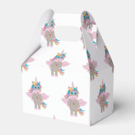 Caixinha De Lembrancinhas Design de Cute Rainbow Unicorn